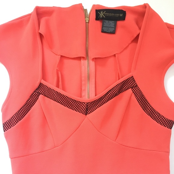 Coral Kardashian Kollection Dress- M - Picture 3 of 6